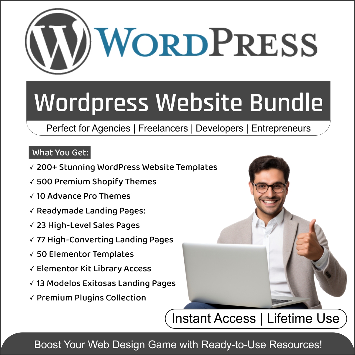 WordPress Readymade Website Bundle Kit