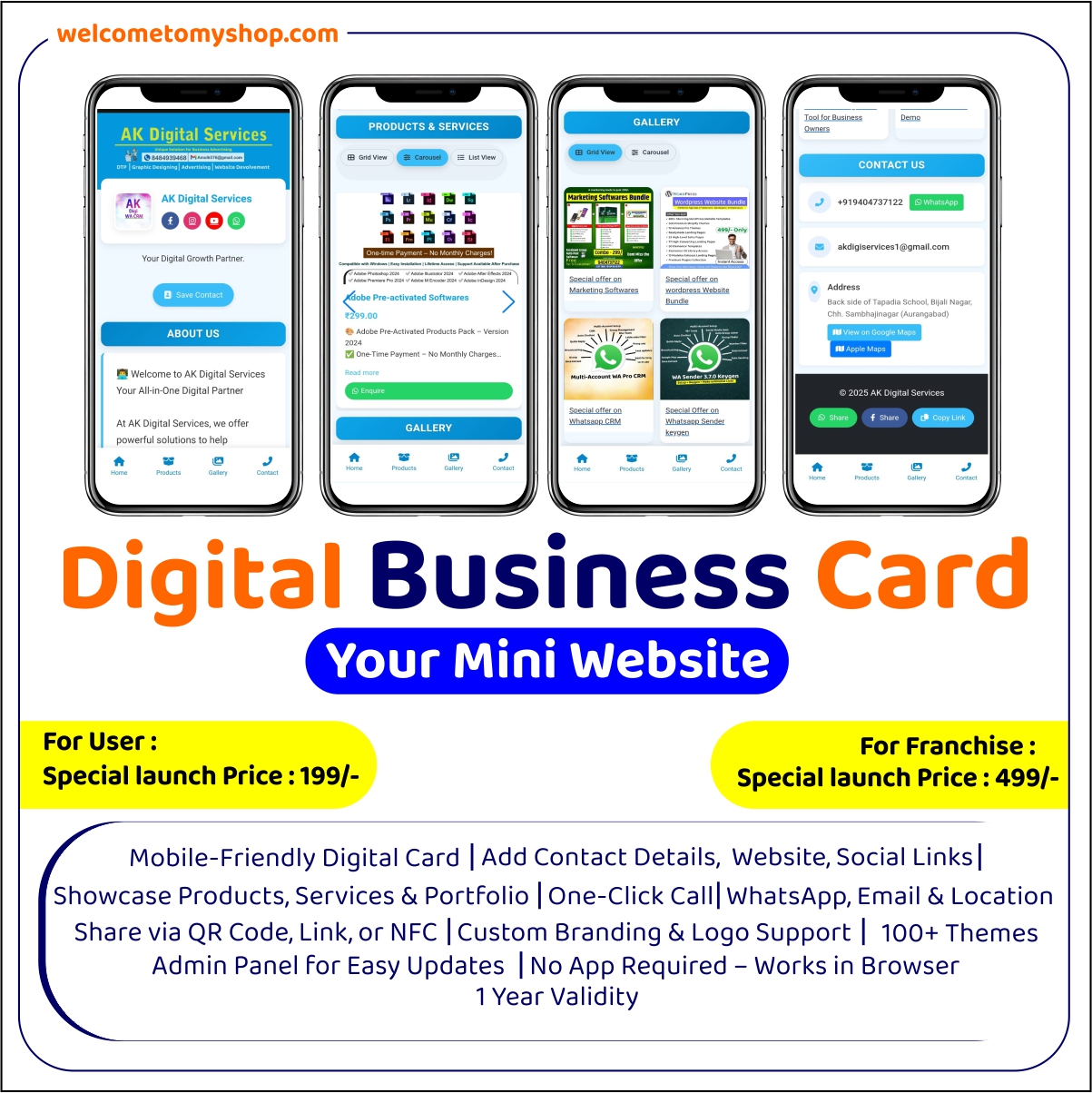 Digital Business Card Franchise
